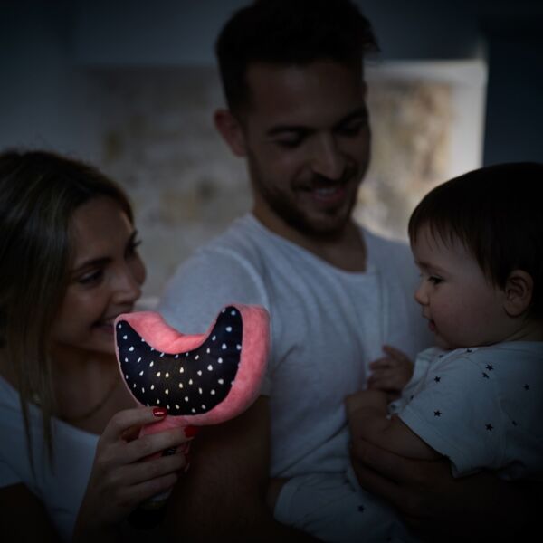 Luz de compañía de peluche para bebés, wandy moon