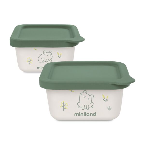 Set de herméticos de material bio naturset 2 frog