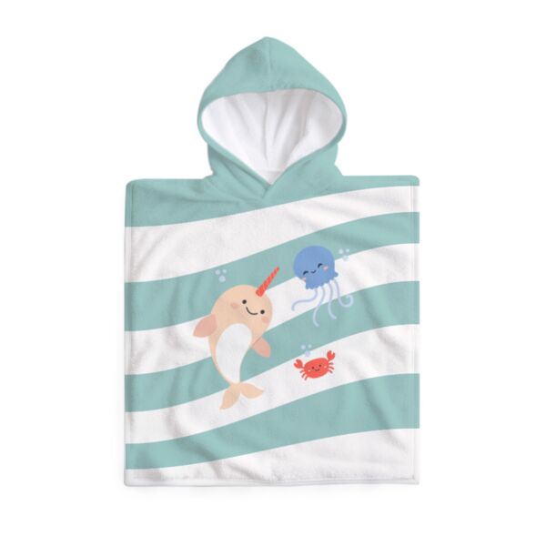 Poncho toalla de algodón para niños