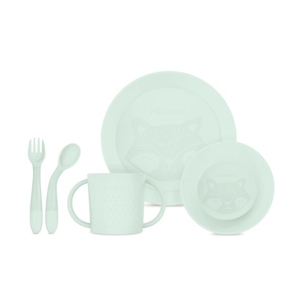 Meal set round mint Miniland ES