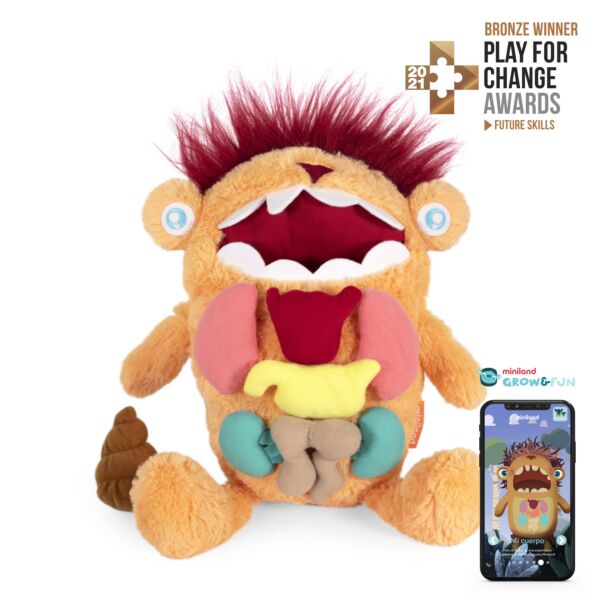 Peluche d´apprentissage des organes amazing inside
