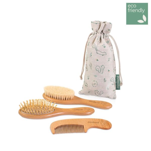 Set de peignes en bois natur haircare chip