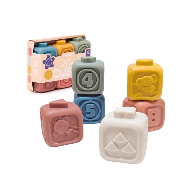 Cubes dactivités souples pour bébés