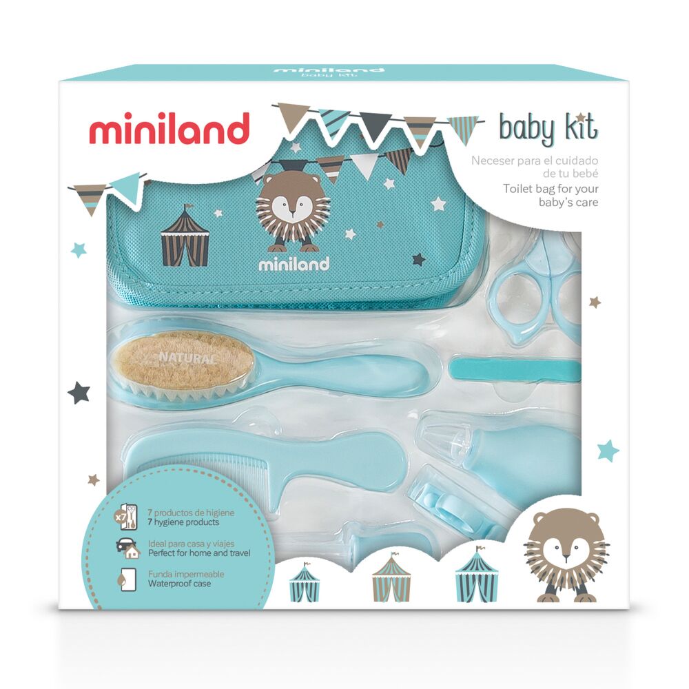 Miniland Trousse de soin santé et toilette bébé BABY KIT MINT - Idyllemarket