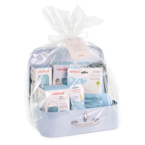 CANASTILLA REGALO BEBÉ AZUL