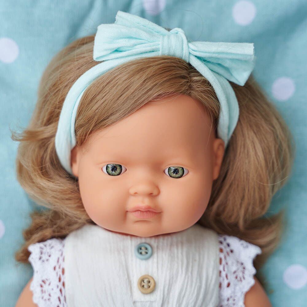 Mu eca beb rubia oscura 38 cm Miniland ES