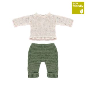 Knitted Doll Outfit 12?" – Sweater & Trousers