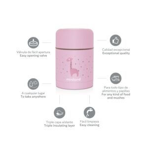 SILKY FOOD THERMOS ROSE