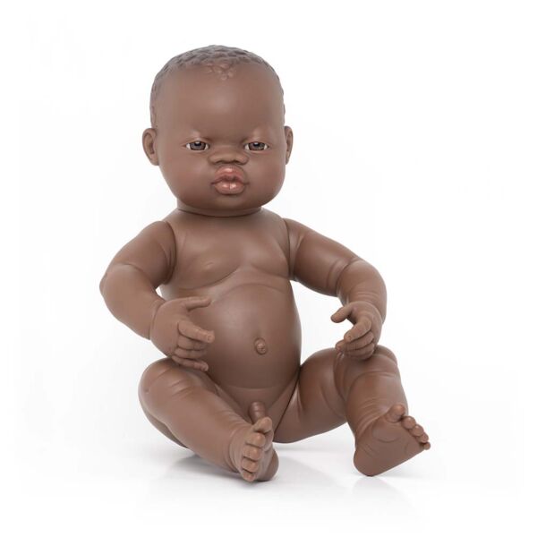 Newborn Baby Doll African Boy 40 cm