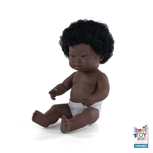 Baby Doll African Girl with Down Syndrome 15"