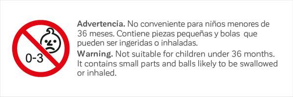 Advertencia bolas