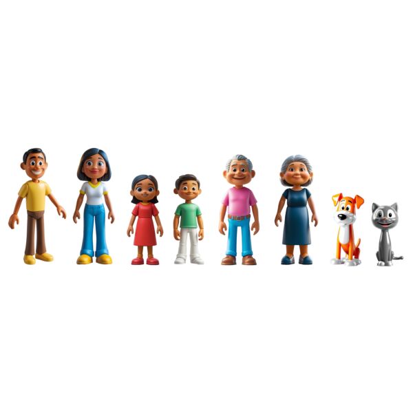 FAMILIA DE PIEL MORENA